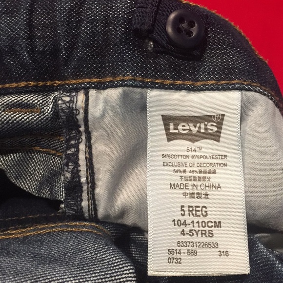 Levi’s 514 Straight, Boy Jeans Size:5Regular - Picture 4 of 4